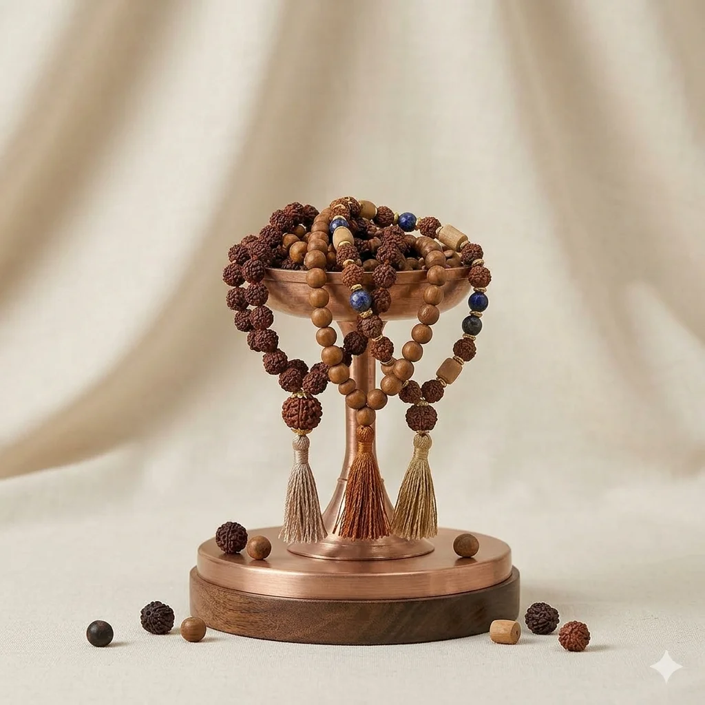 108 Beads, One Mantra: A Guide to the Rudraksha Japa Mala