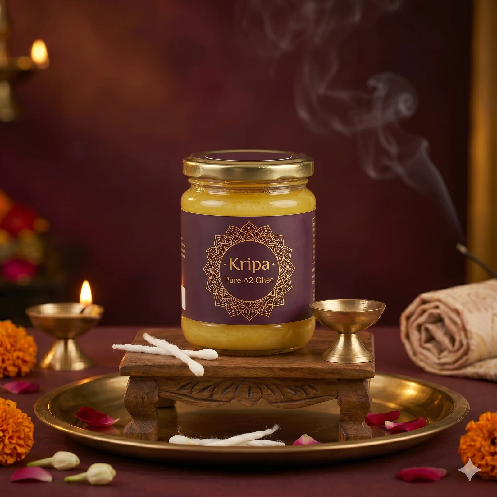 Kripa Pure A2 Cow Ghee for Diya & Anointing — image 1