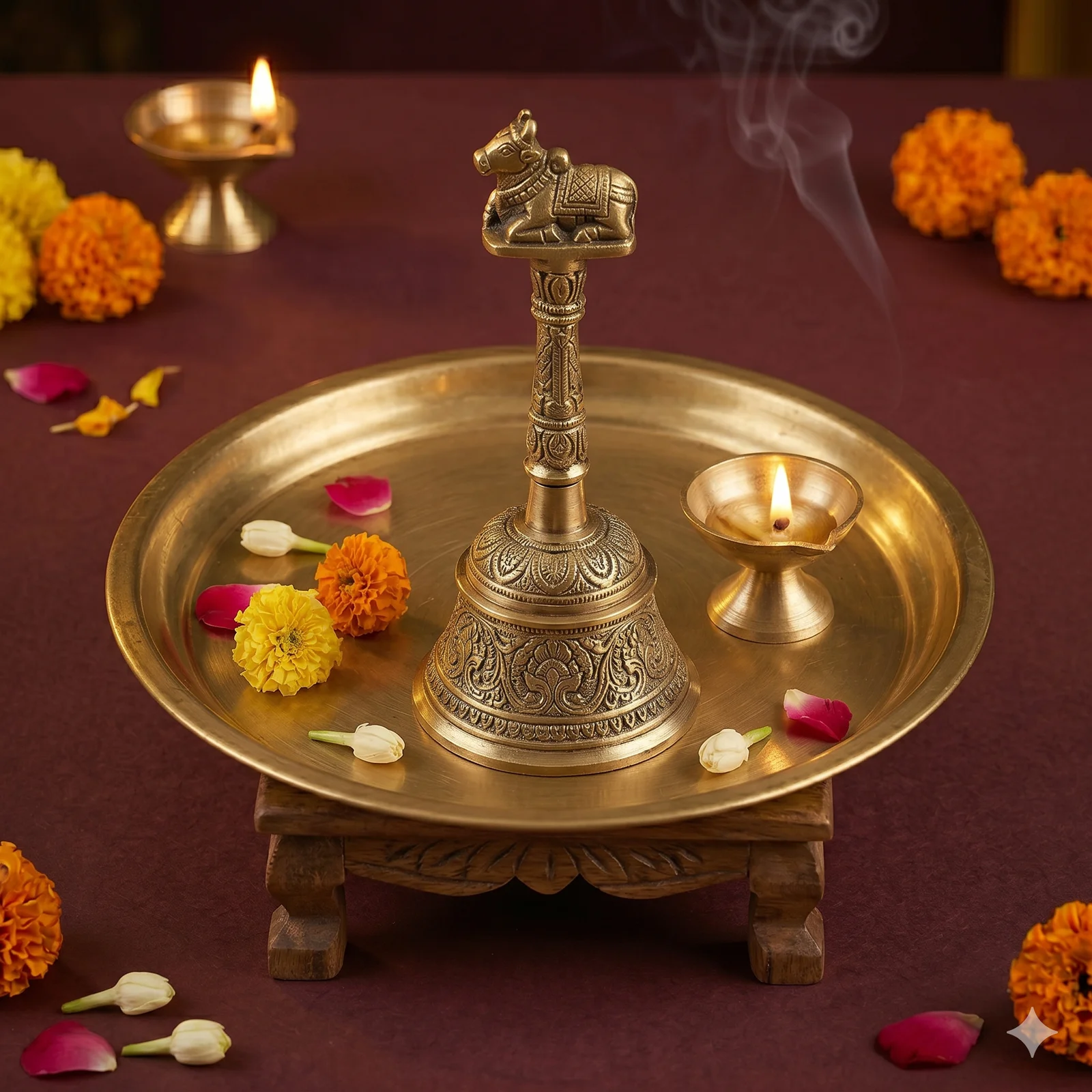 Brass Pooja Bell — Ghanti — image 1
