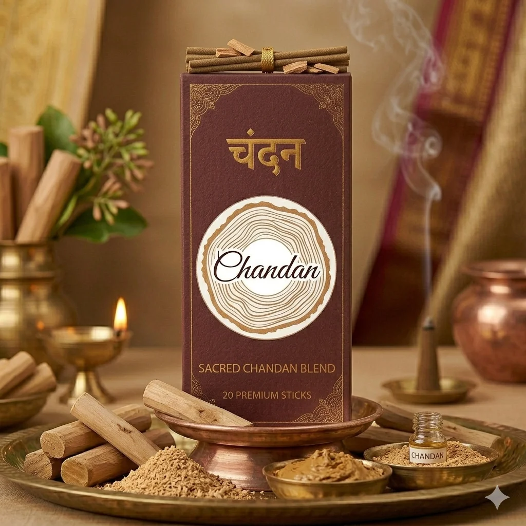 Chandan Sacred Sandalwood Agarbatti — image 1